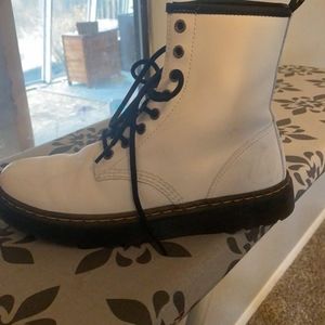 Doc Marten boots White size 8 womens